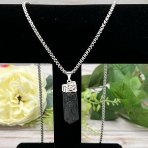 Black Tourmaline Pendant Necklace